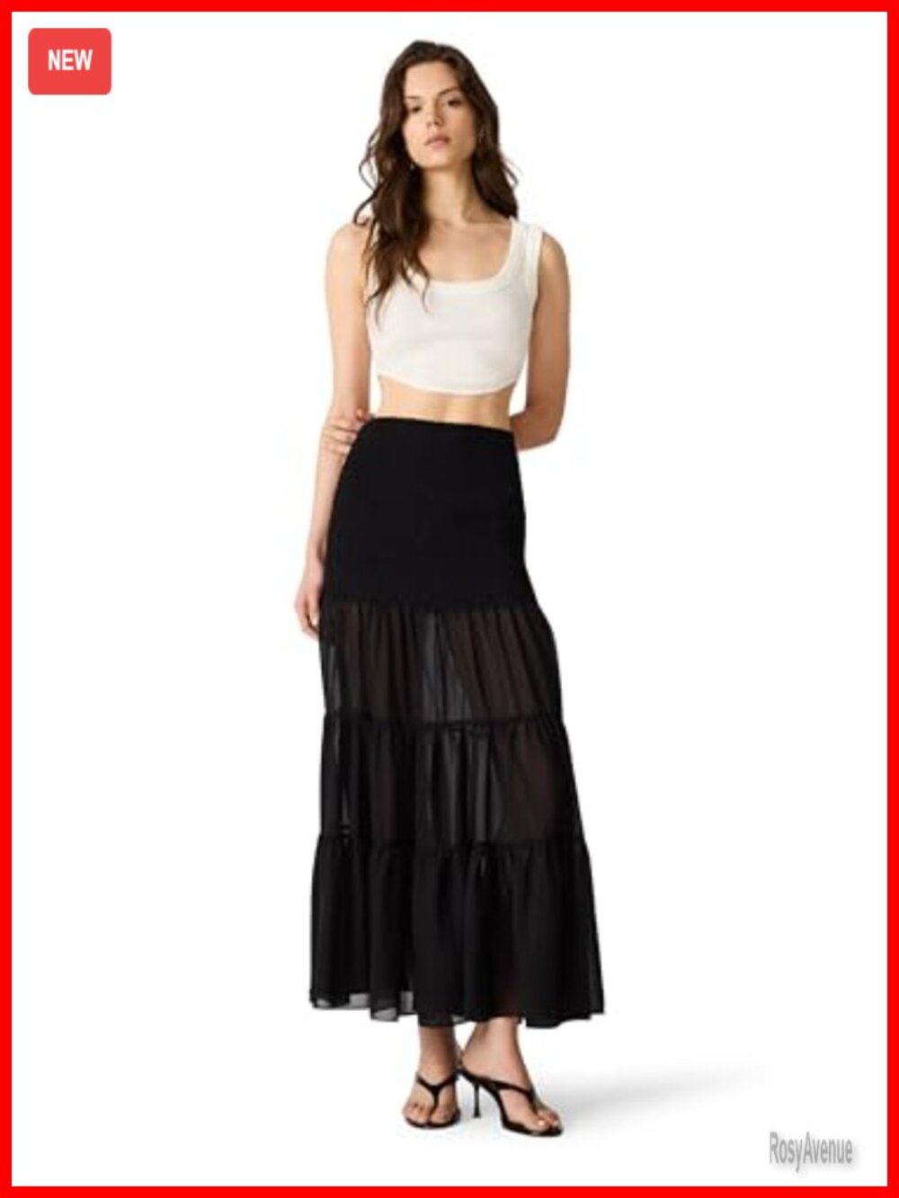 Steve Madden Lisabel Maxi Skirt 100% Polyester Hand Wash Solid Mid Rise